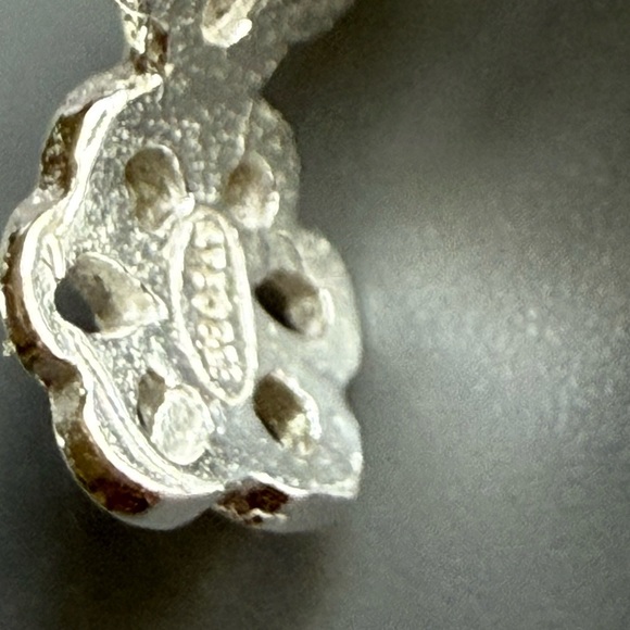 Sterling Silver Flower Cuff Earring - Picture 6 of 10